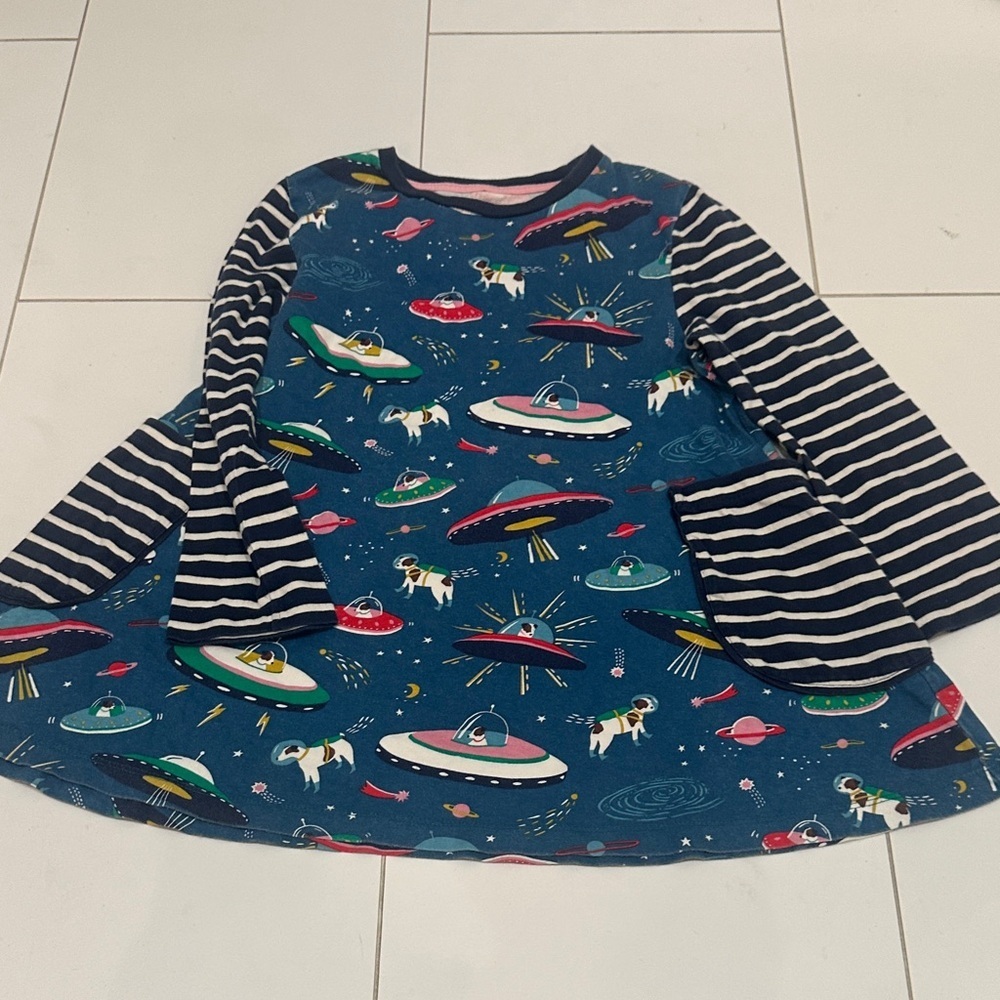 Mini Boden Space Themed Long Sleeve top 11/12